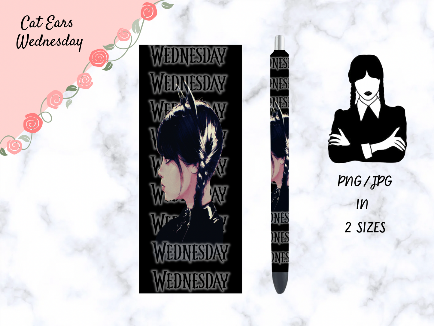 Cat Ears Wednesday Pen Wrap