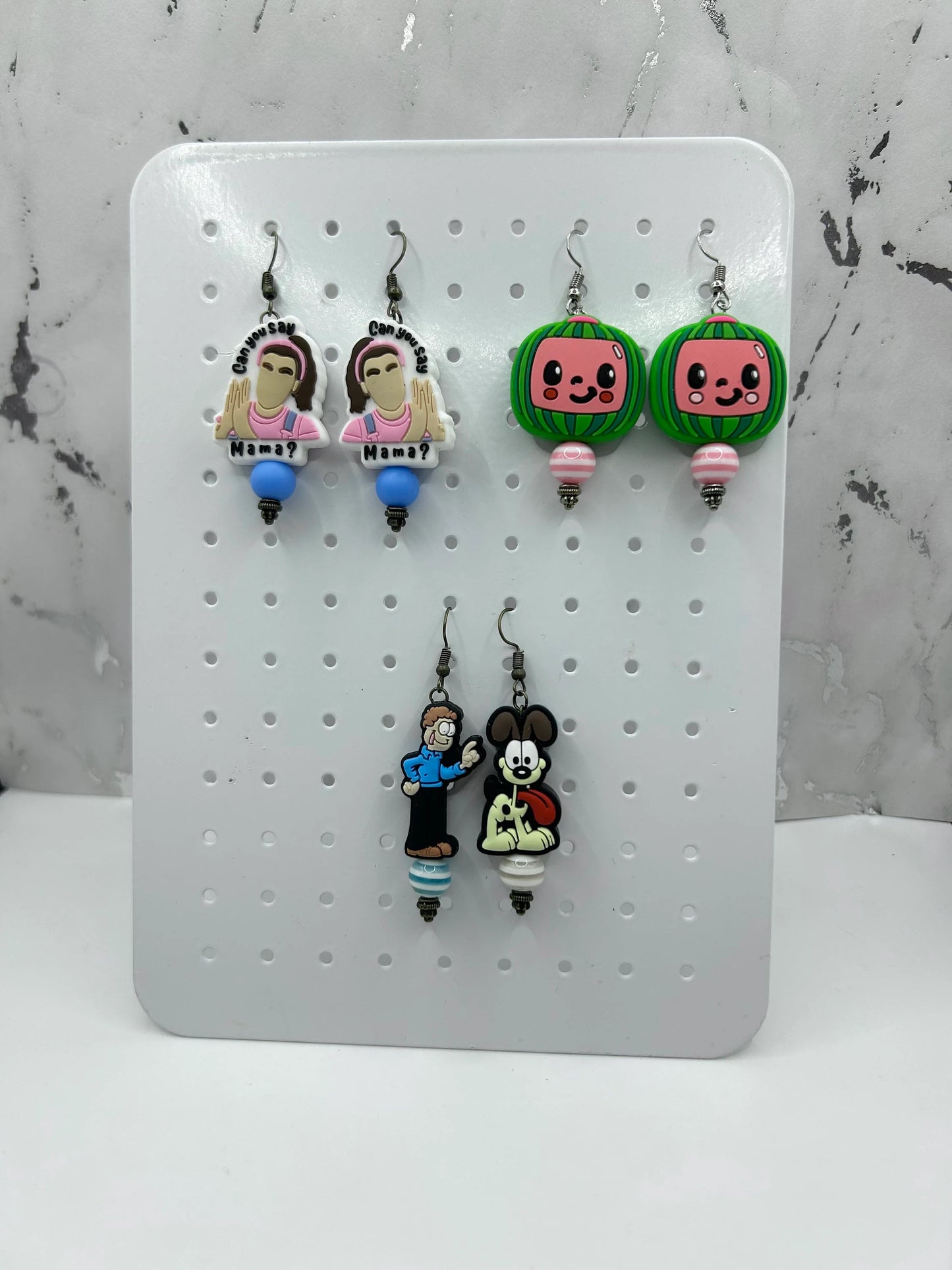 Beaded Focal Earrings