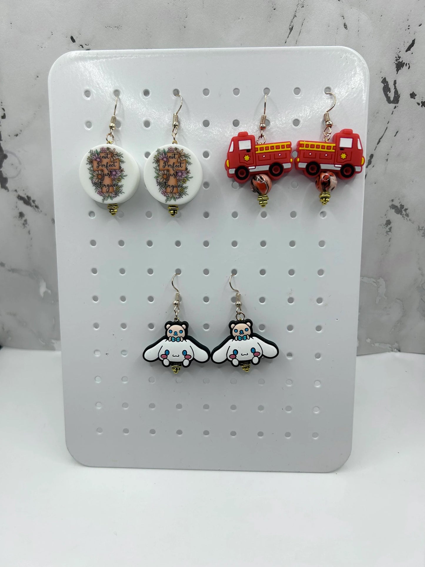 Beaded Focal Earrings