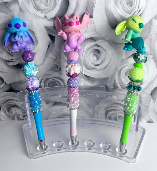Spring Stitch Beaded Pens