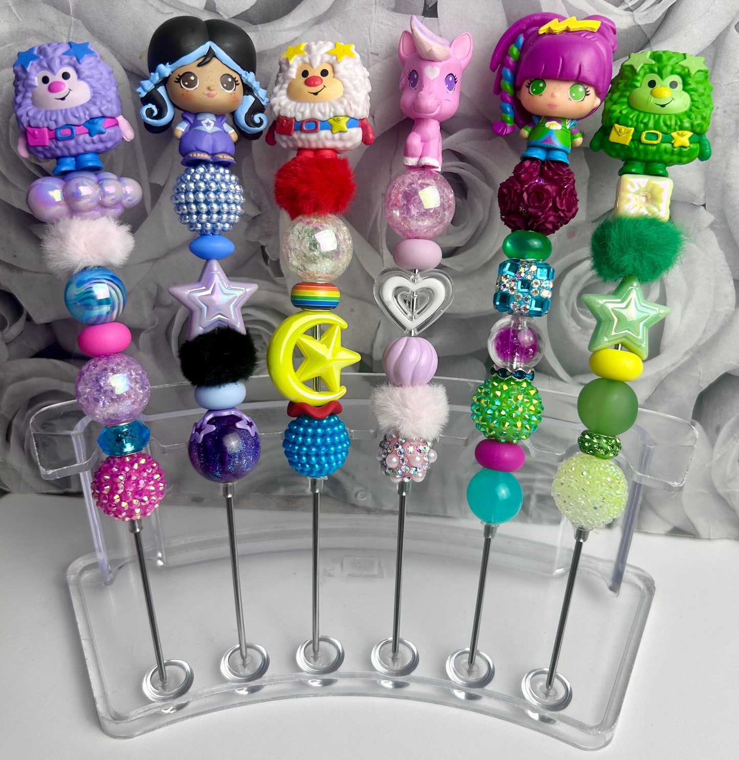 Rainbow Brite Beaded Pens & Weeding Tools