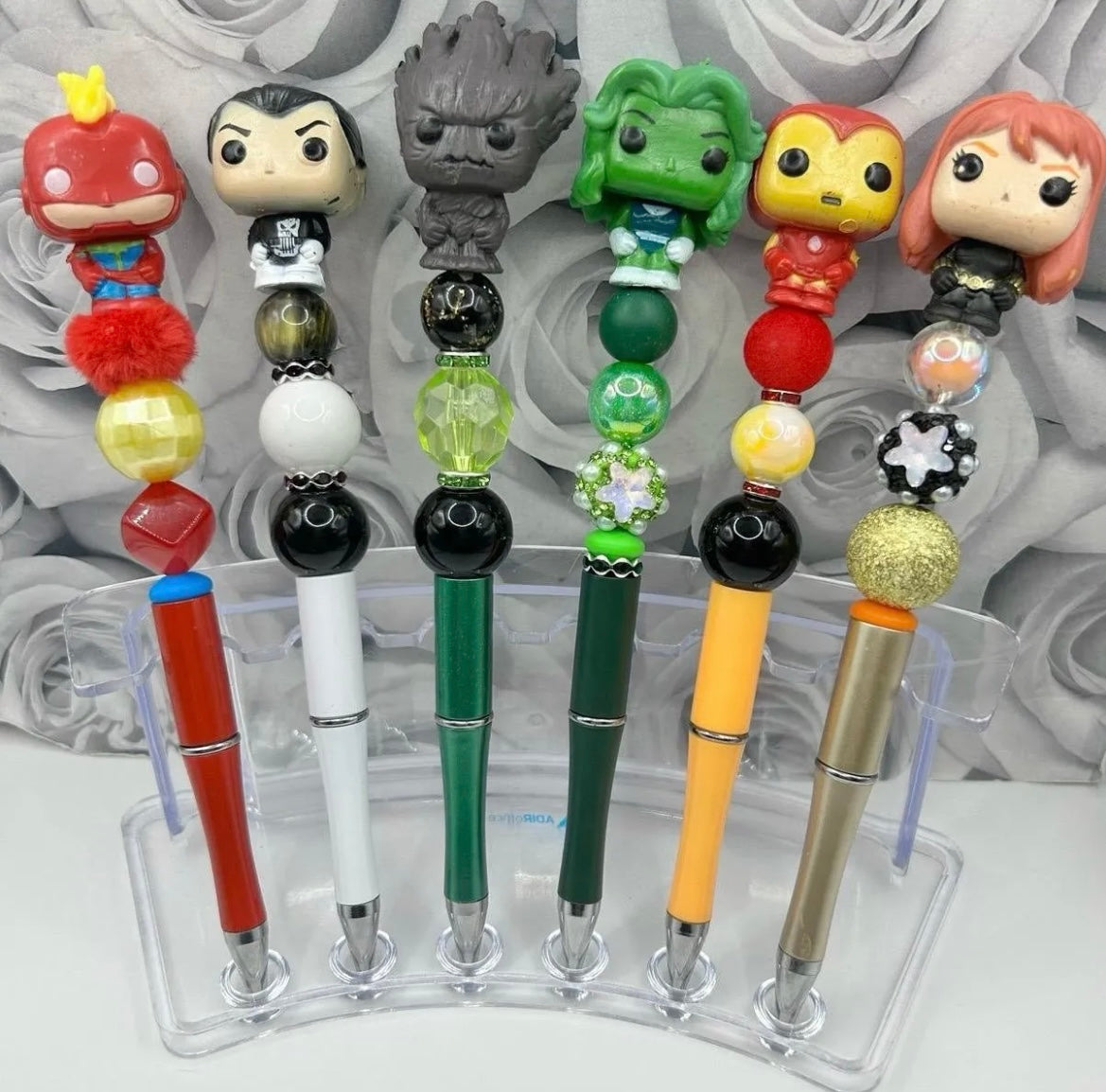 Superhero Beaded Pens