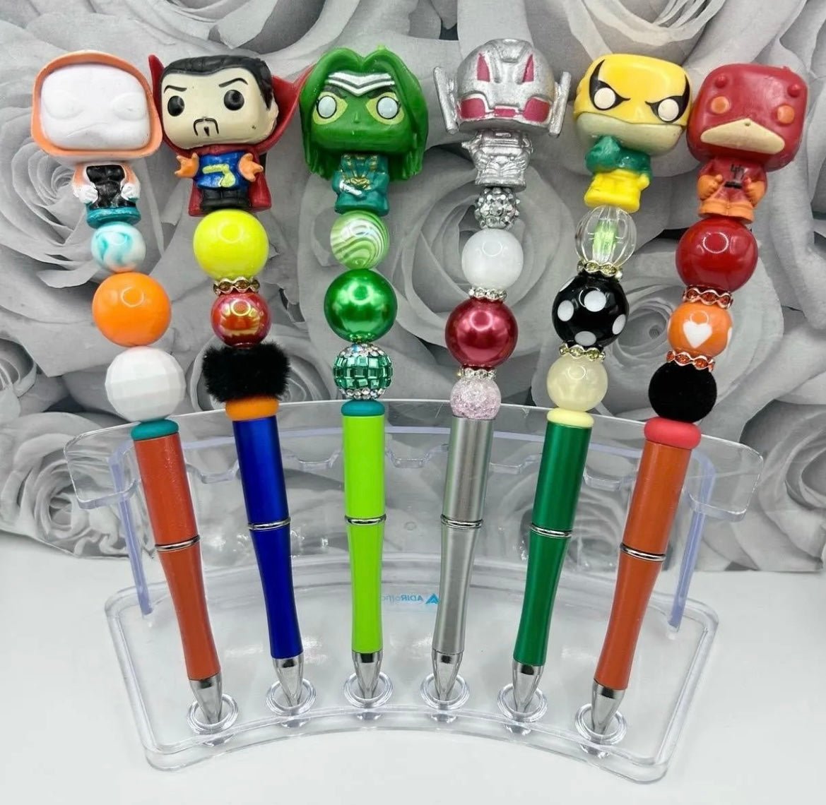 Superhero Beaded Pens