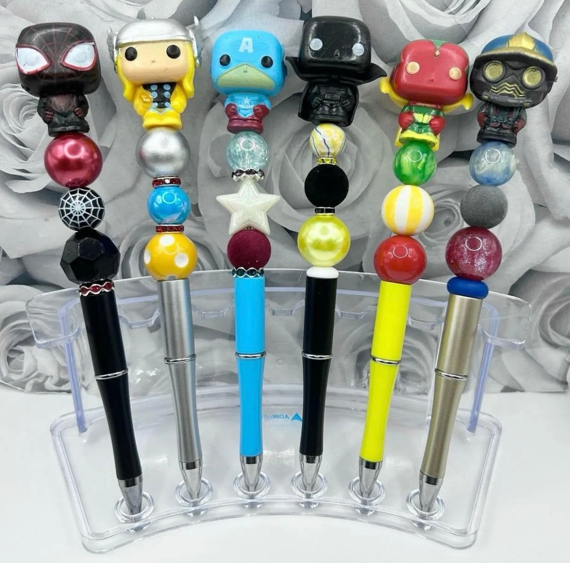 Superhero Beaded Pens