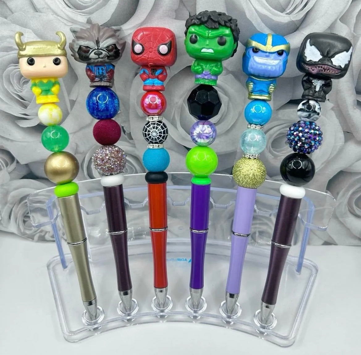 Superhero Beaded Pens
