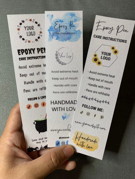 Custom Pen Care Cards