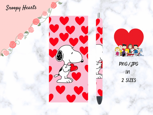 Snoopy Hearts Pen Wrap
