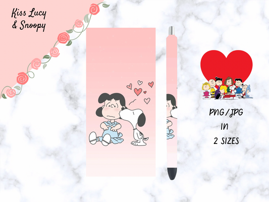 Kiss Lucy & Snoopy Pen Wrap