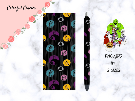 Colorful Circles Pen Wrap