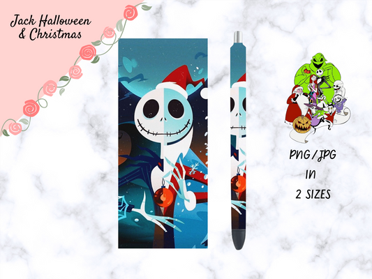 Jack Halloween & Christmas Pen Wrap