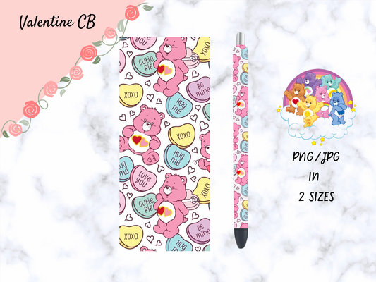 Valentine Care Bears Pen Wrap