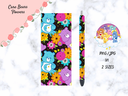 Care Bears Flowers Pen Wrap