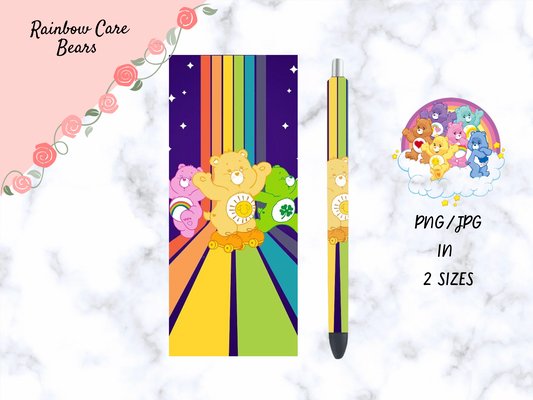 Rainbow Care Bears Pen Wrap
