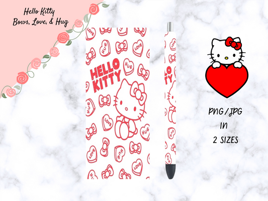 Hello Kitty Bows, Love, & Hugs Pen Wrap