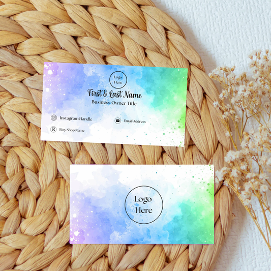 Watercolor Business Cards