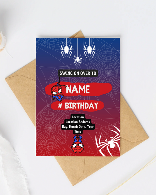 Spider-Man Birthday Invitations