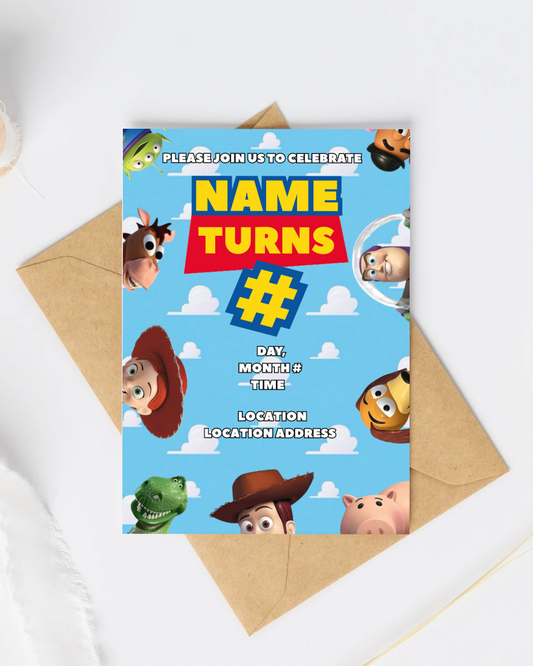 Toy Story Birthday Invitations