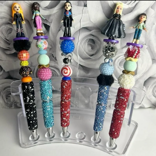 Mini Adult Doll Beaded Pens