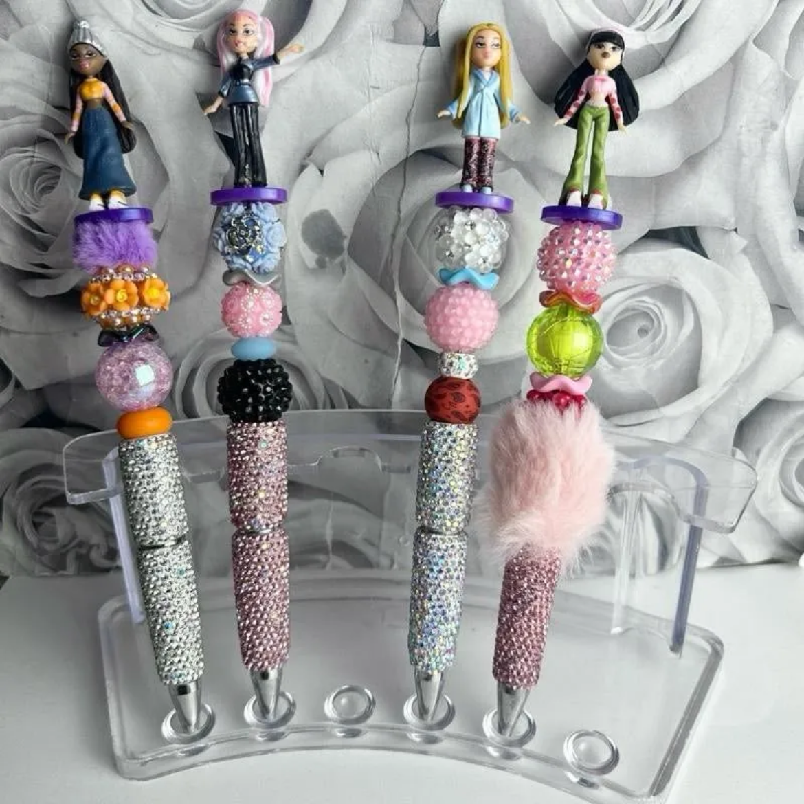 Mini Adult Doll Beaded Pens