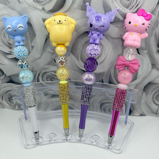 Marble HK and Friends Beaded Pens