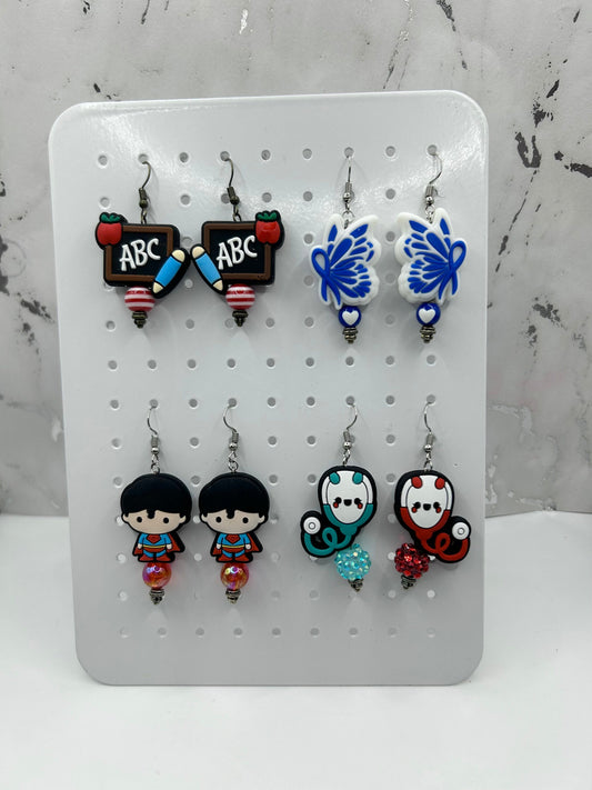 Beaded Focal Earrings
