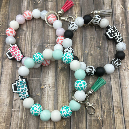 Beaded Wristlet Keychains
