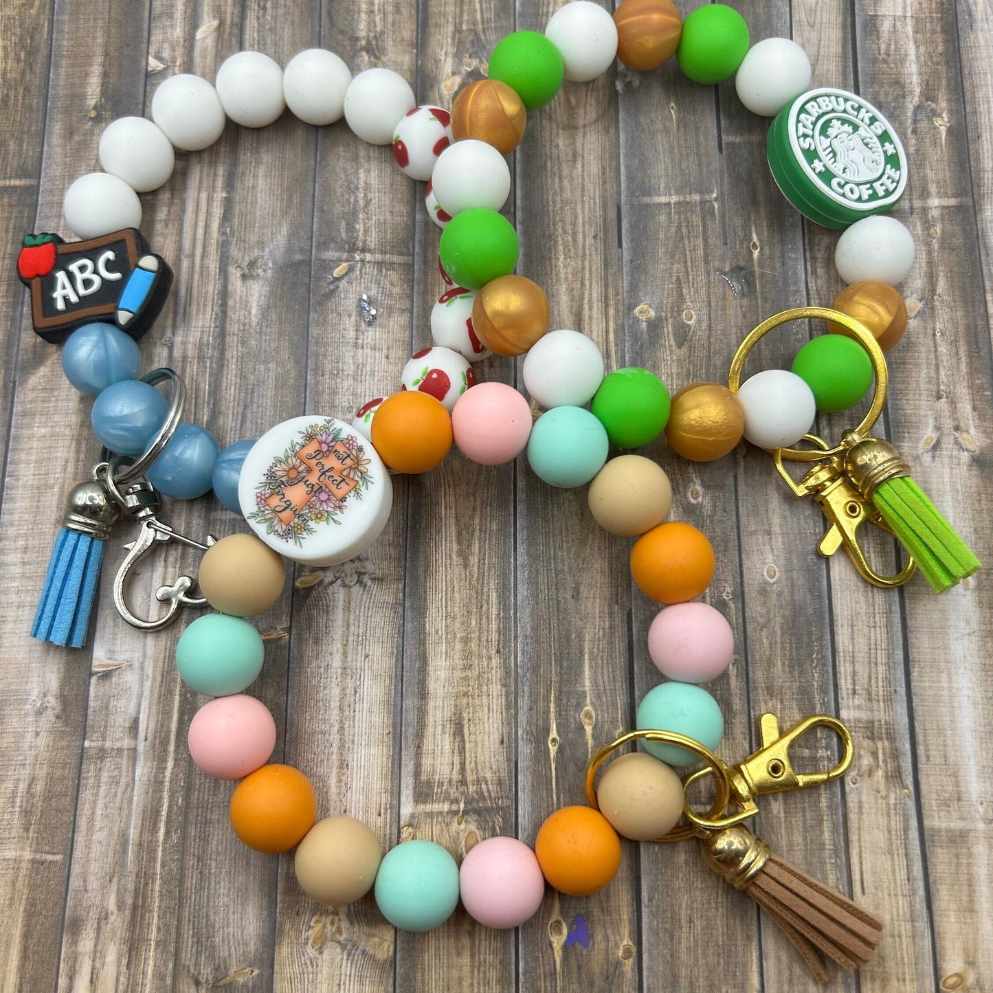 Beaded Wristlet Keychains