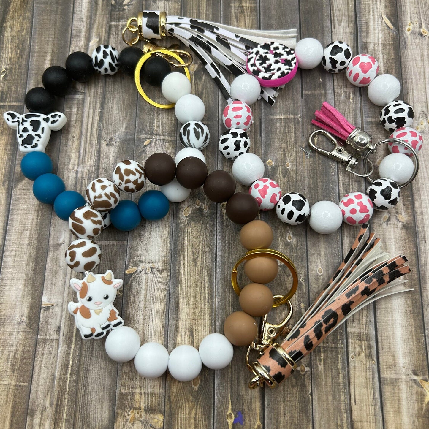 Beaded Wristlet Keychains