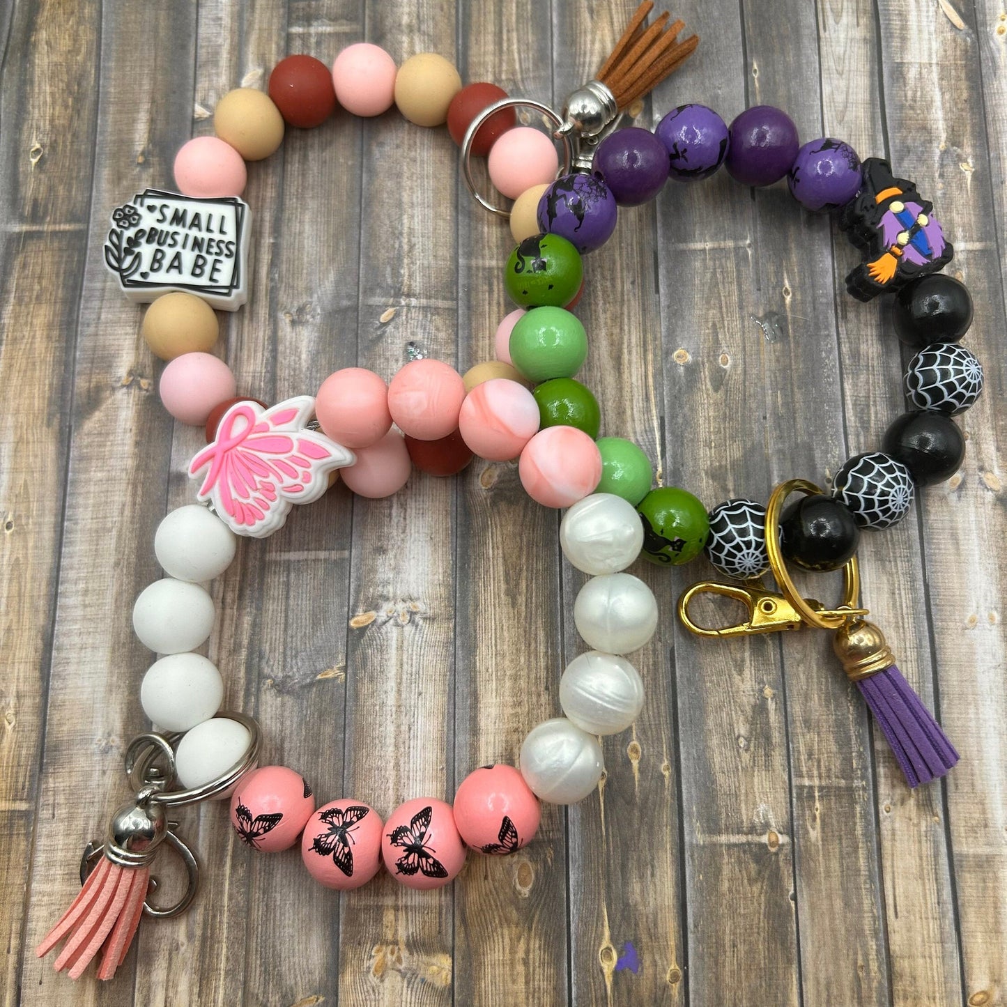 Beaded Wristlet Keychains