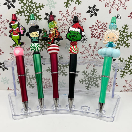 Christmas Beaded Focal Pens