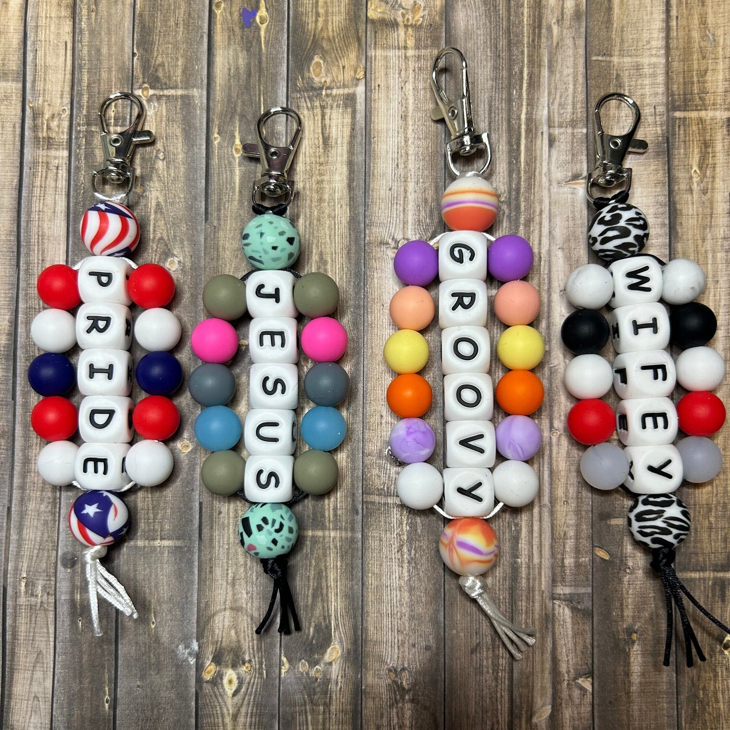 Word Wrap Keychains