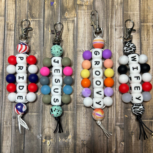 Word Wrap Keychains