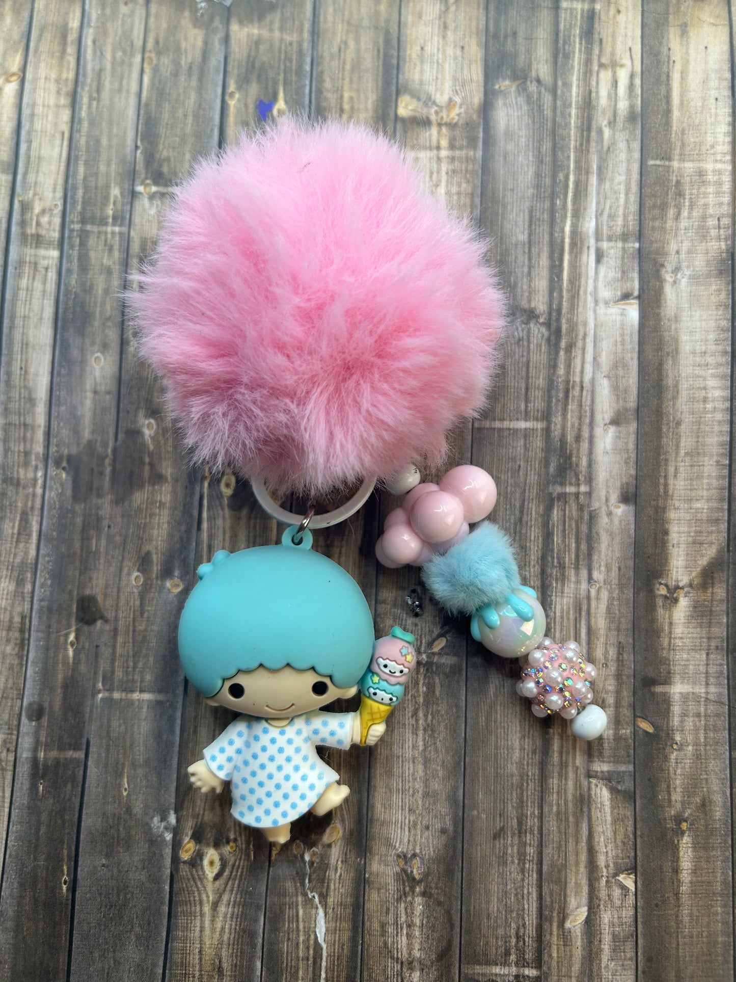 HK & Friends Pompom Purse Keychains